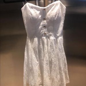 White mini dress